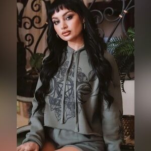 Blackcraft Hedge Witch cropped hoodie new without tags